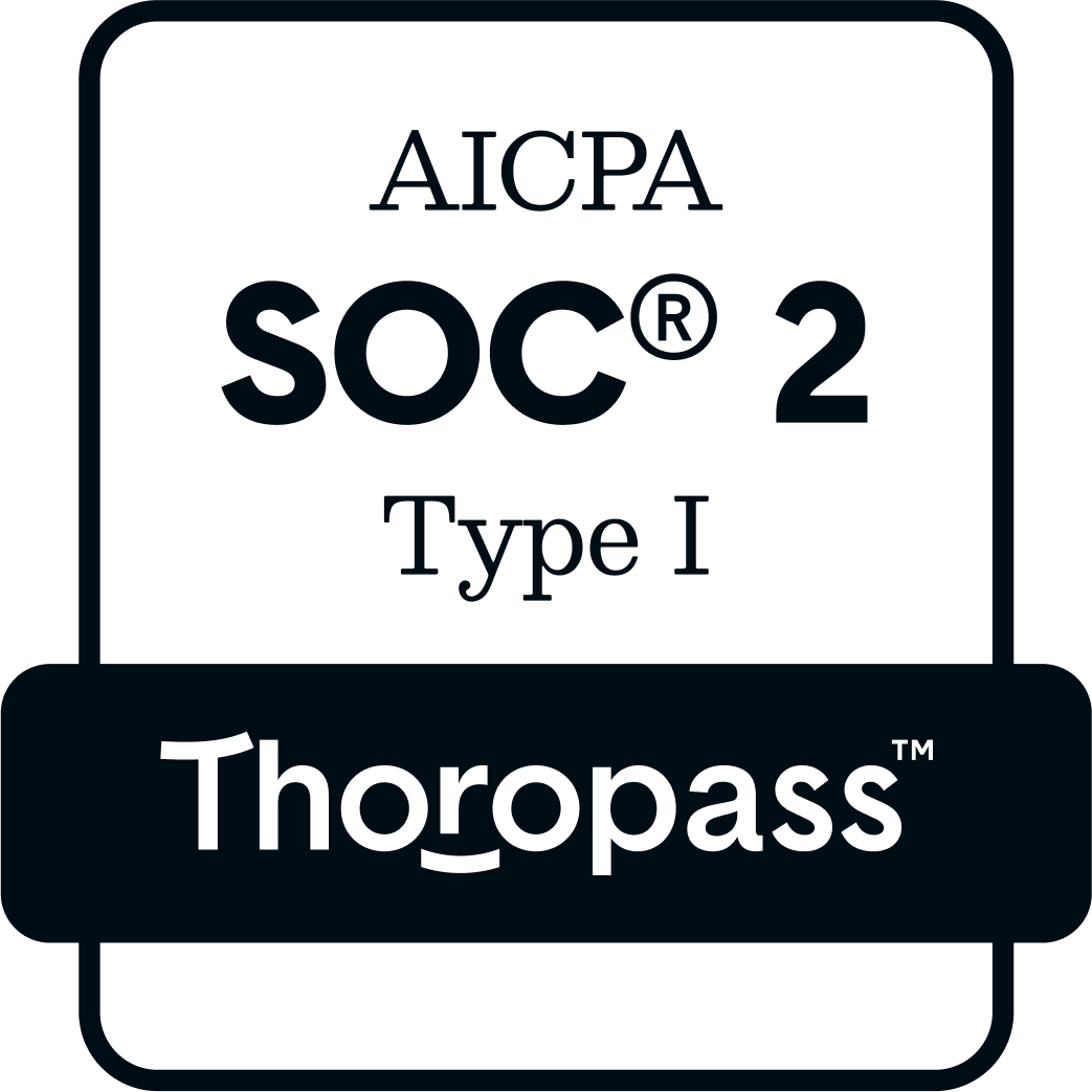 SOC 2 Type I certification with Thoropass